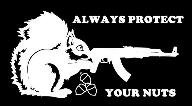 Always protect your nuts decal